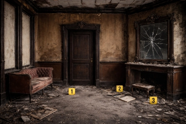 Tessa's dressing room after the fire